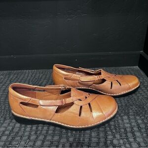 Clarks Bendables Nikki Regatta Loafer Sandal Size 10 W Color: Tan New Comfy